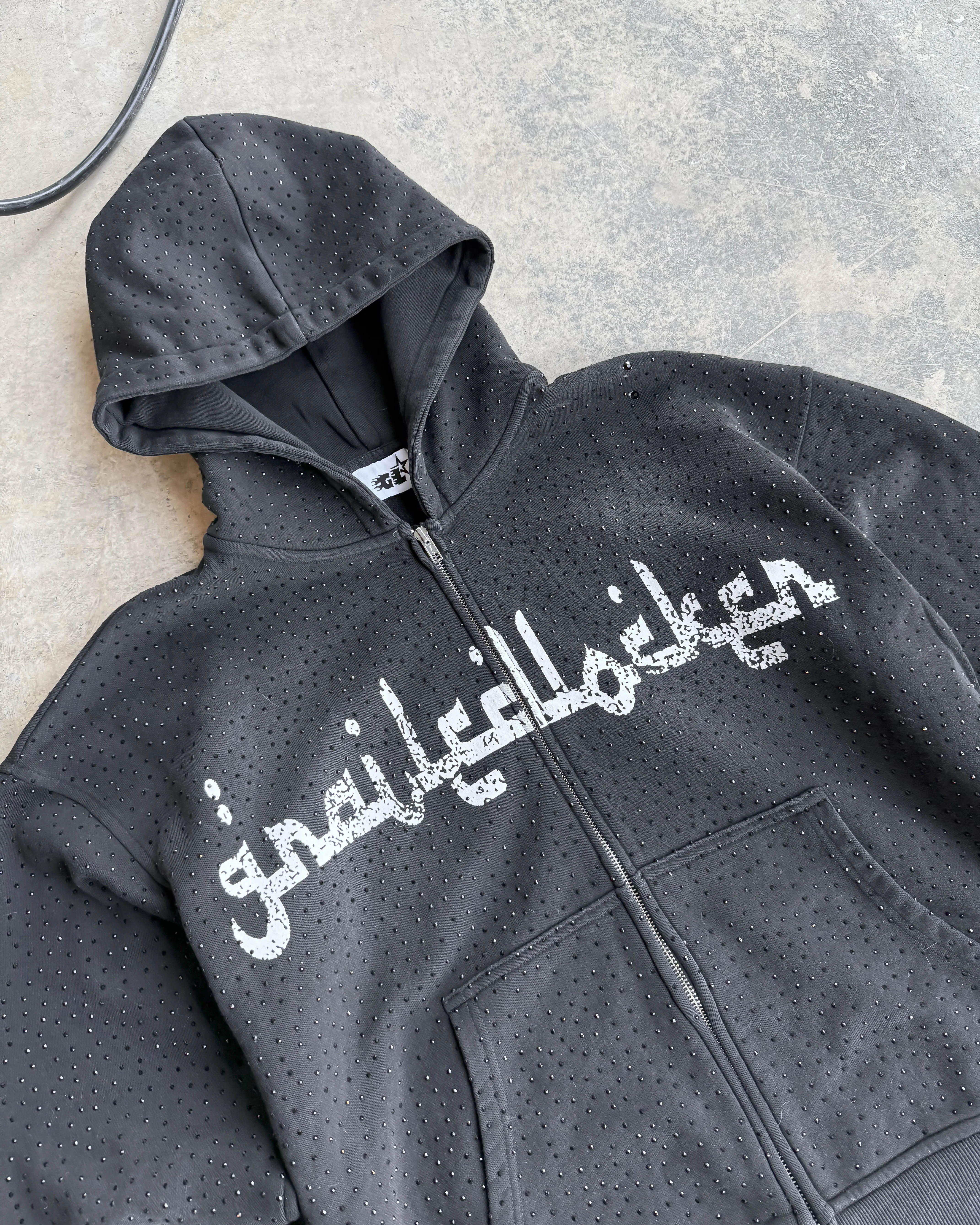 Arabic Grailed Locker Zip Up Hoodie - Image 3