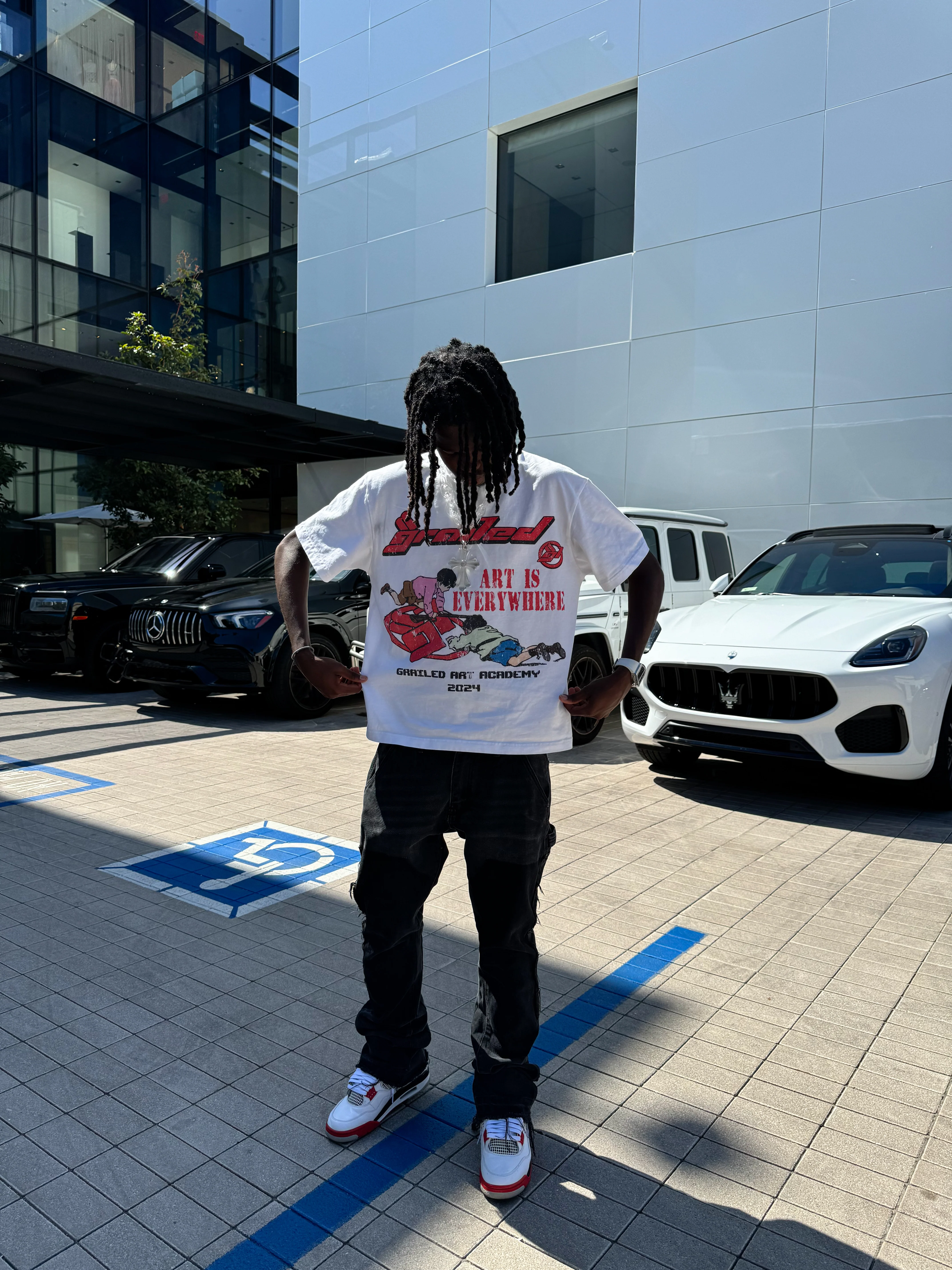 "Art Is Everywhere Tee" (White) - Image 6