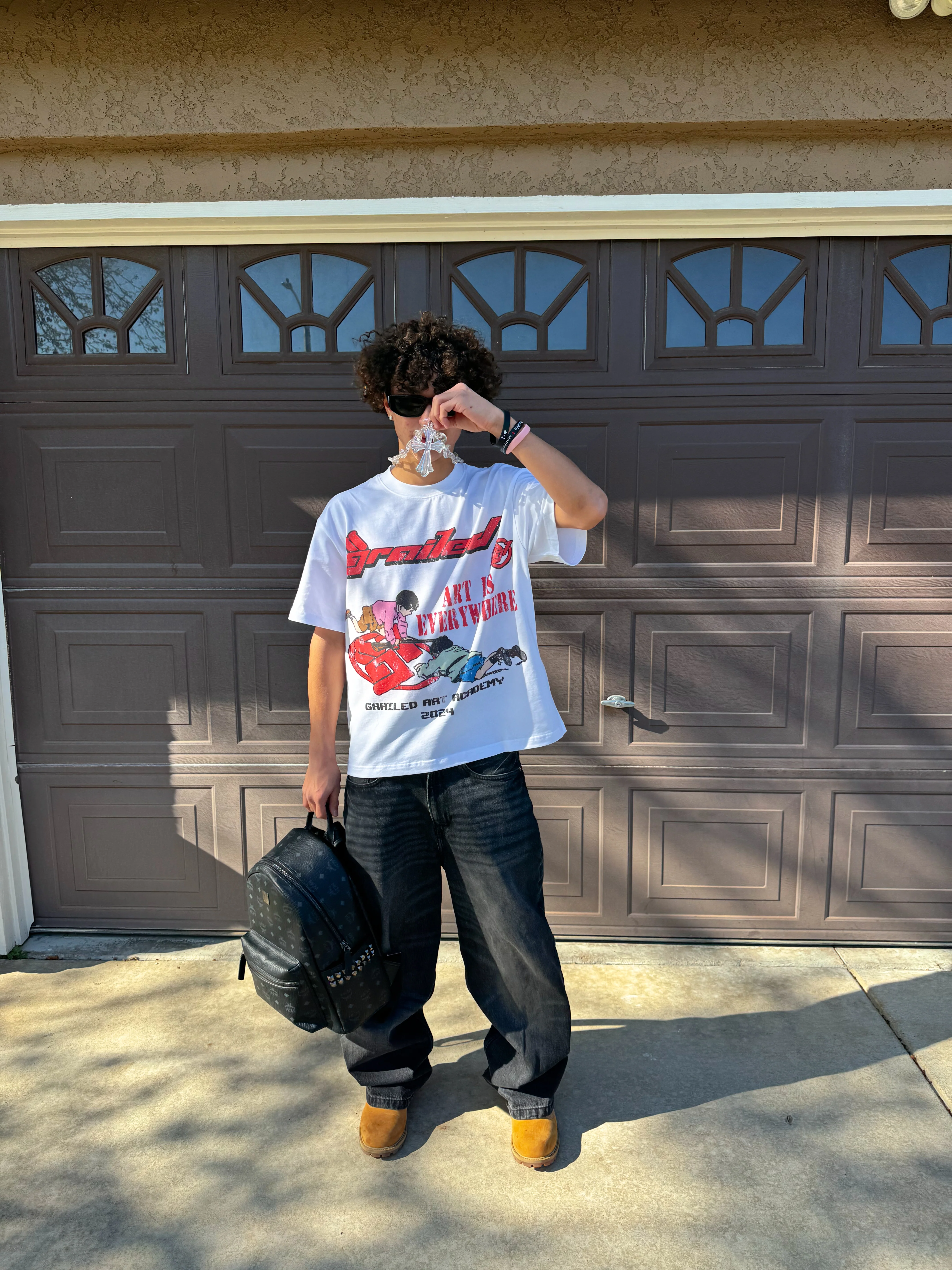 "Art Is Everywhere Tee" (White) - Image 7