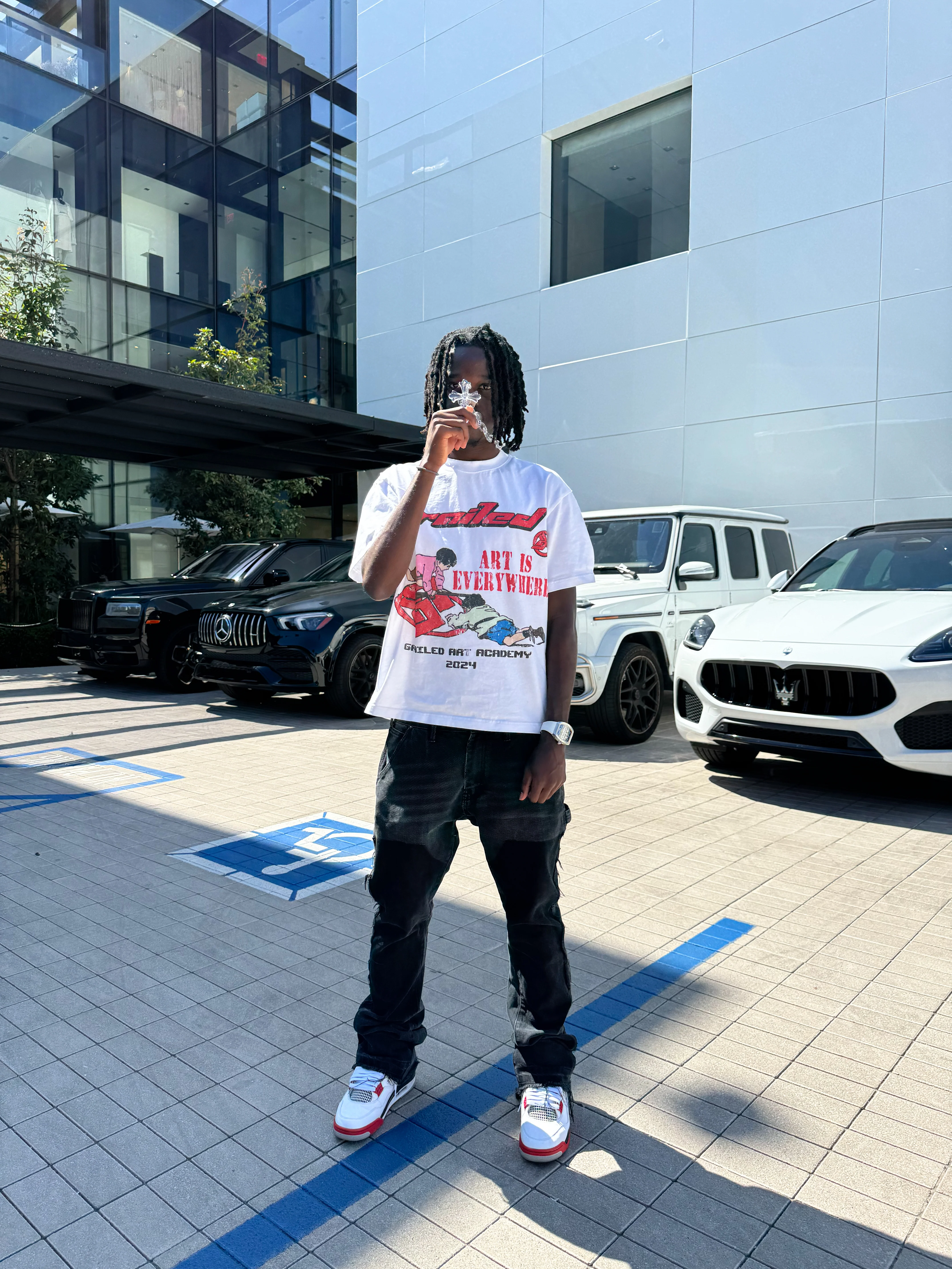 "Art Is Everywhere Tee" (White) - Image 8