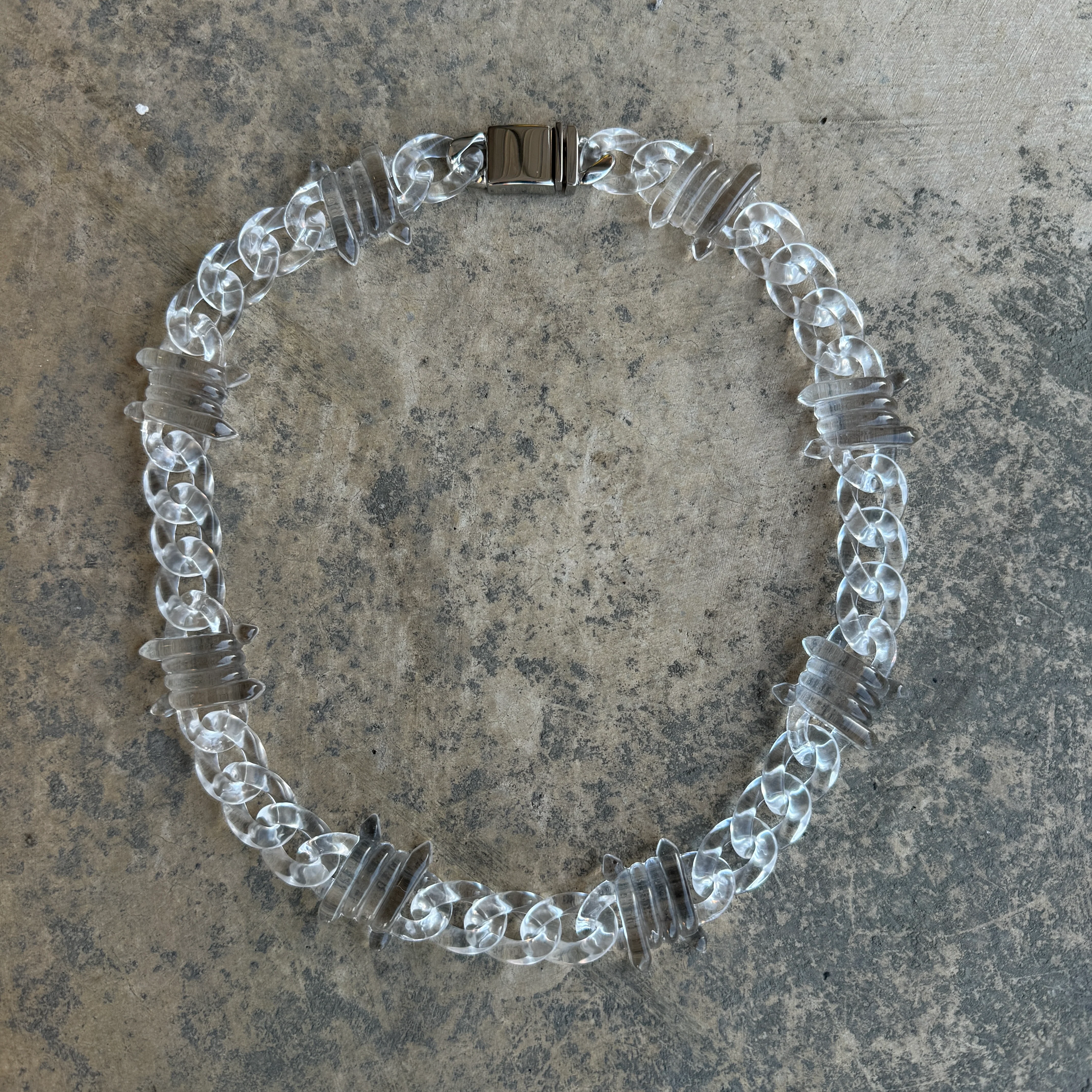 Barbed Wire X-Ray Link Necklace