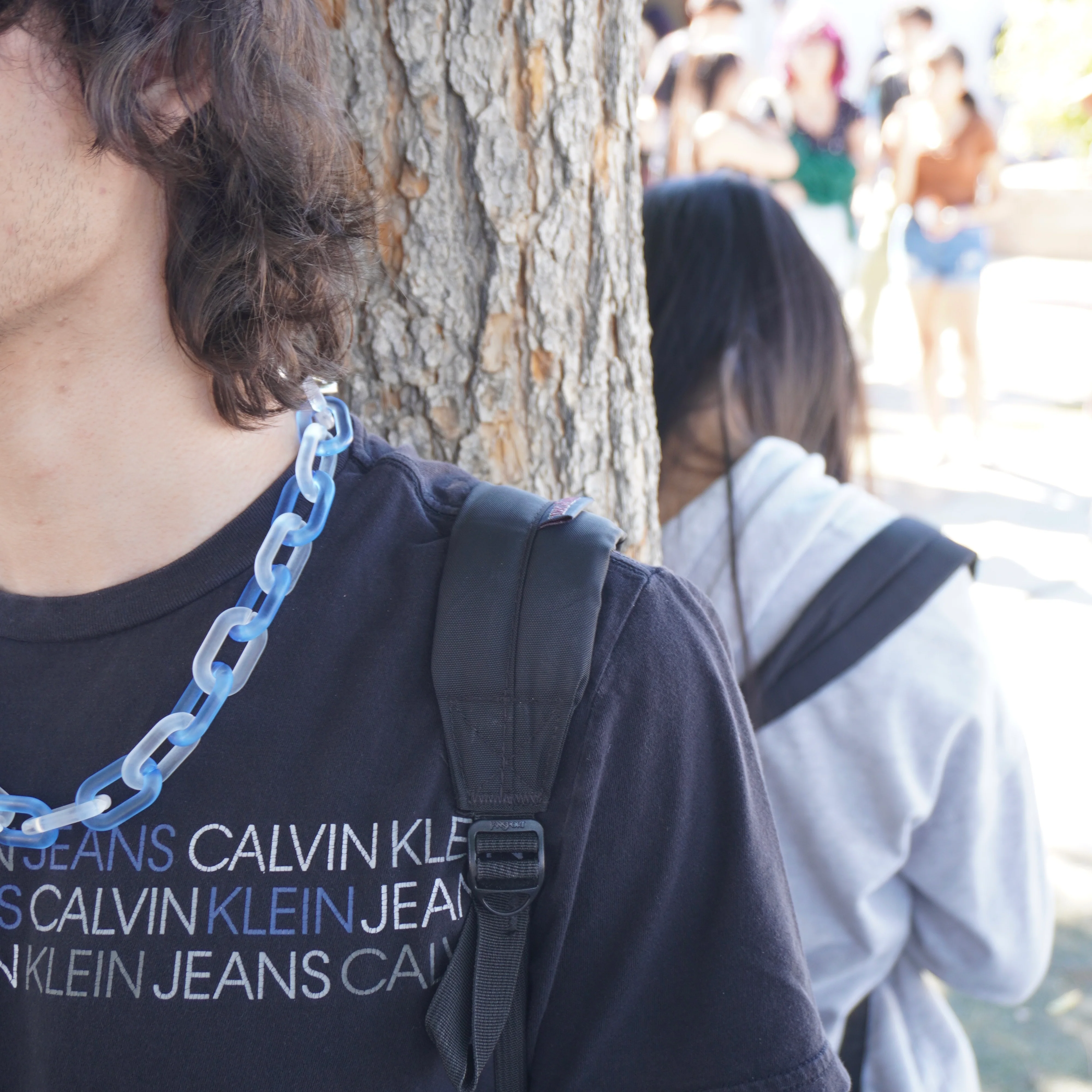 Blue X-Ray Link Necklace - Image 4