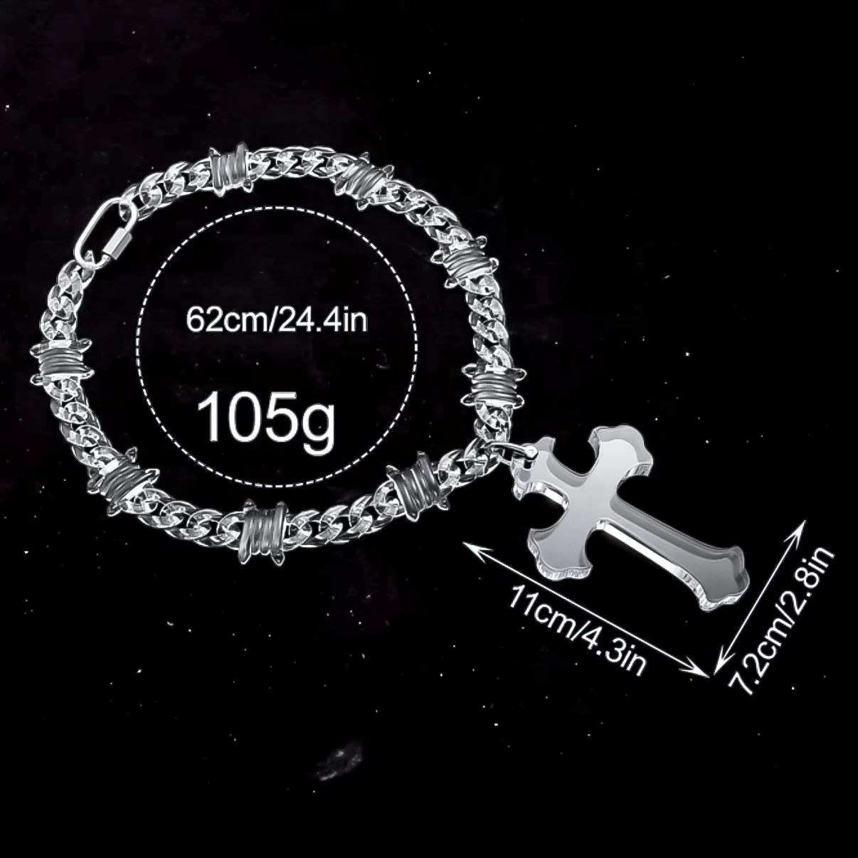 Phantom Cross Link Necklace - Image 7