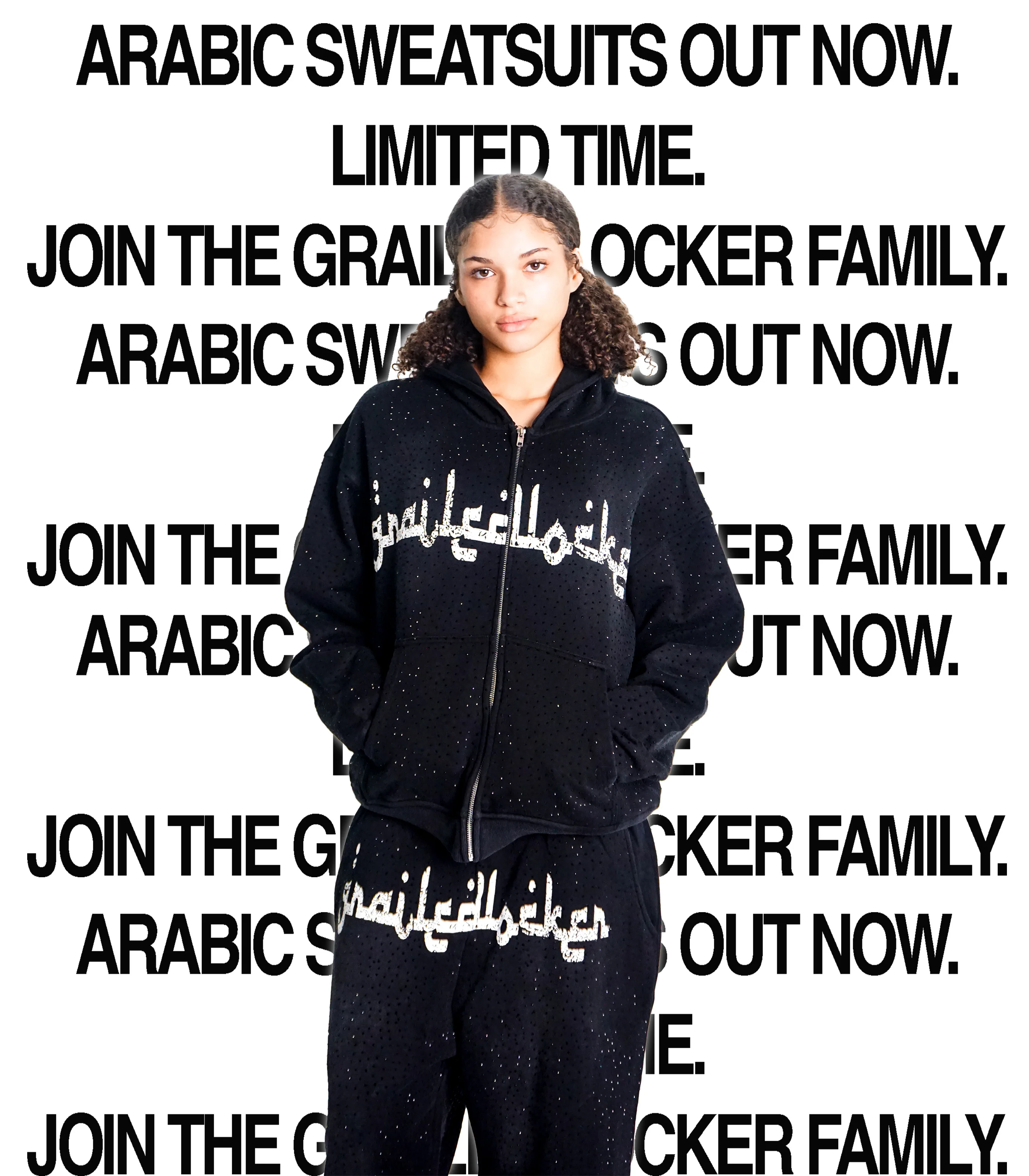 Arabic Grailed Locker Zip Up Hoodie - Image 12